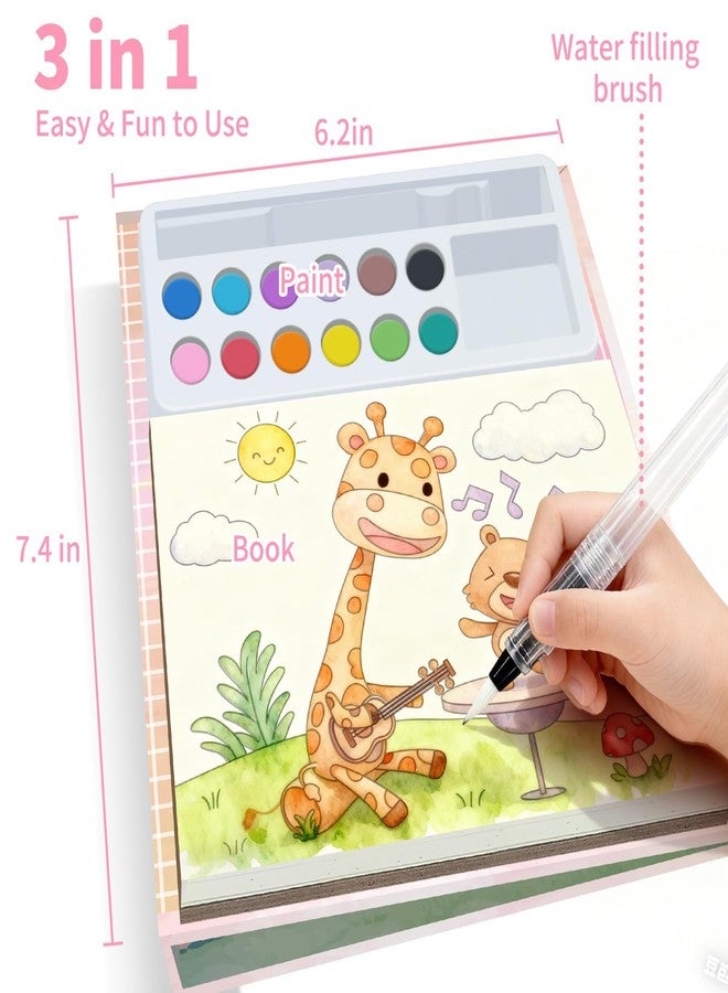 Kalysky Paint with Water Books for Kids Ages 4-8, Mess Free Water Color Painting Set for Toddlers, Travel-Friendly & Birthday Gift - Image 2